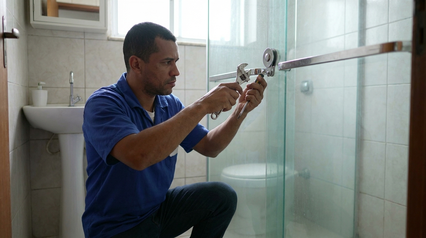 Manutenção e Reparo de Box de Vidro